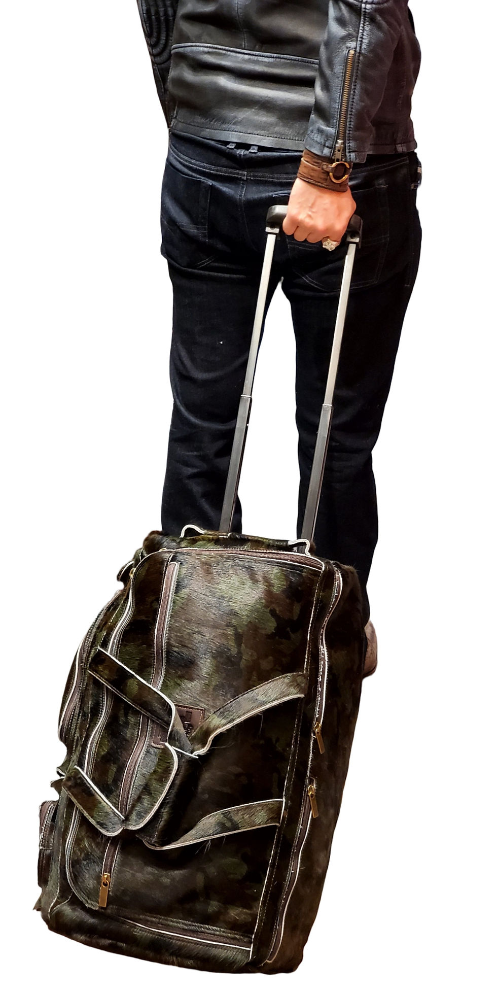 Thumbnail: Rey Extra Large Wheelie Fur Carry On