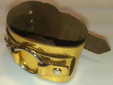 Thumbnail: 1" Single Ring Leather Bracelet