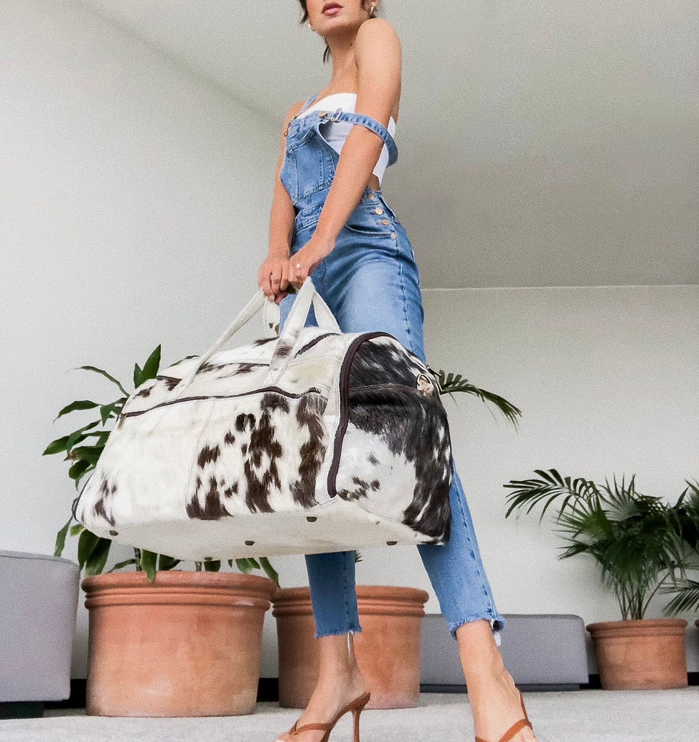 Thumbnail: Felipe Extra Large Fur Carry On Duffel 