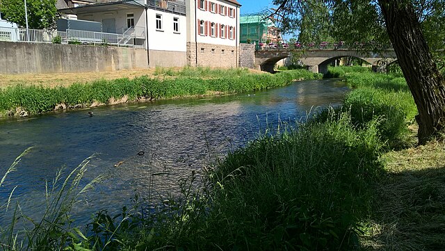 Radfahren entlang der Tauber