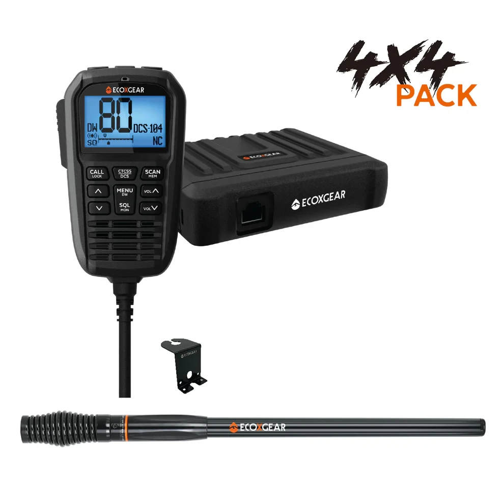 EcoXgear ECOXTALK Super Compact UHF CB 5.0W 4 X 4 Pack