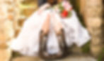 cowboy boots & wedding dress