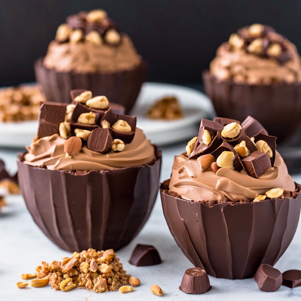 Dark Chocolate & Peanut Butter Mousse