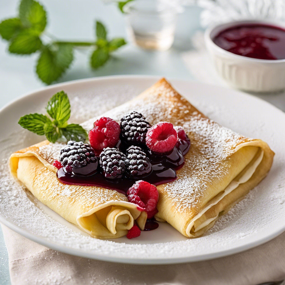 Ricotta & Goat Cheese Blintzes