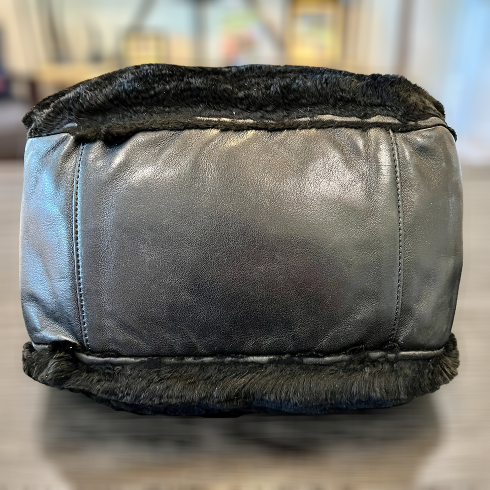 Thumbnail: Chanel Authentic Fur Ring Handles 