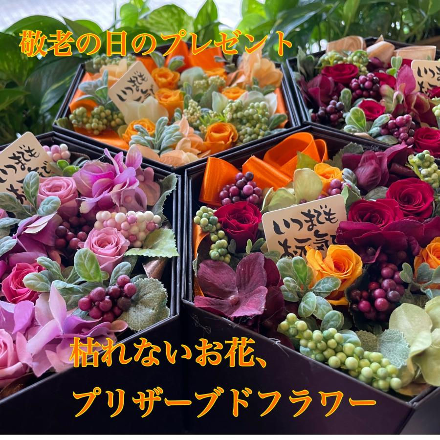 サムネイル： 六角BOX　プリザーブド　サシェとお花のセット