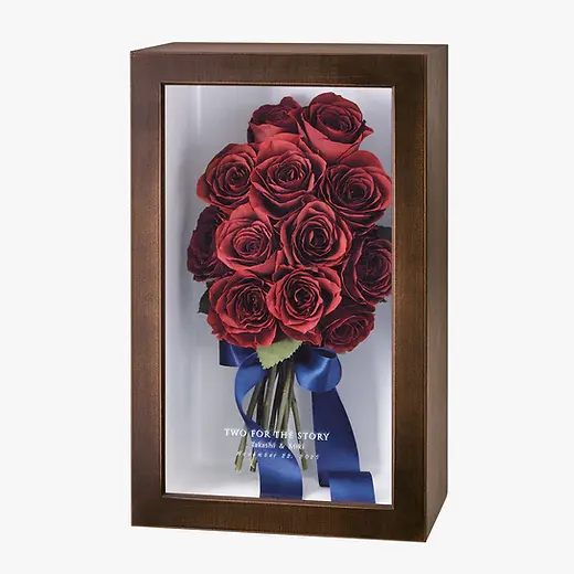 プロポーズ 赤バラ 108本 プリザーブドフラワー ミニ赤薔薇 花束
