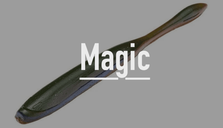 Magic colored Strike King KVD Perfect Plastics Dream Shot