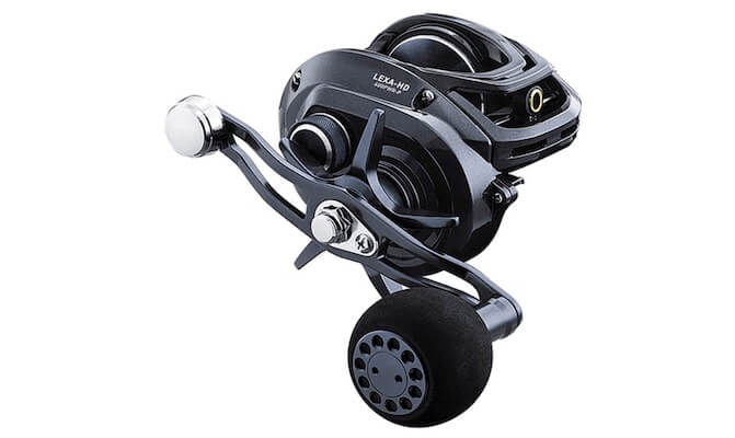 Black Daiwa Lexa 300 and 400 HD Baitcaster