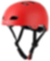 Red Bavilk Adjustable Skateboard Helmet