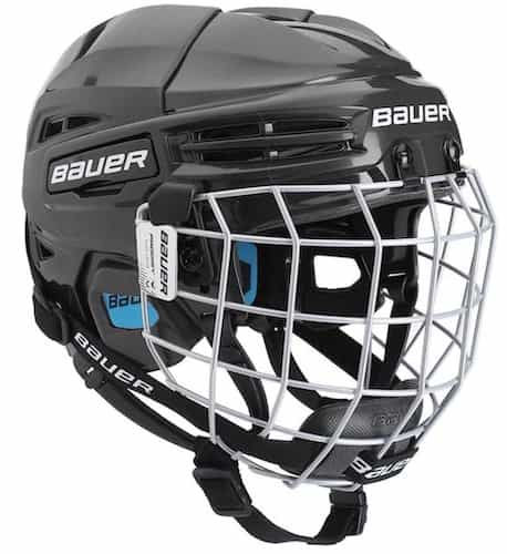 Black Bauer Prodigy Hockey Helmet Combo