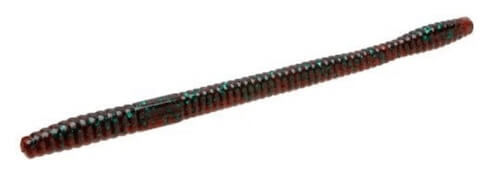 Dark Red Zoom Trick Worm Bass Soft Plastic Bait