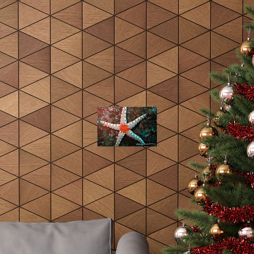 Thumbnail: Orange Spotted Starfish - Horizontal Poster