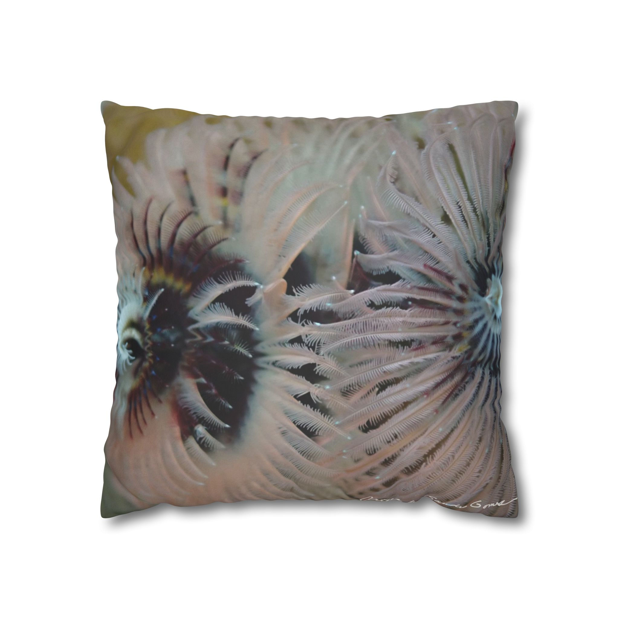 White Christmas Worms - Pillow Case