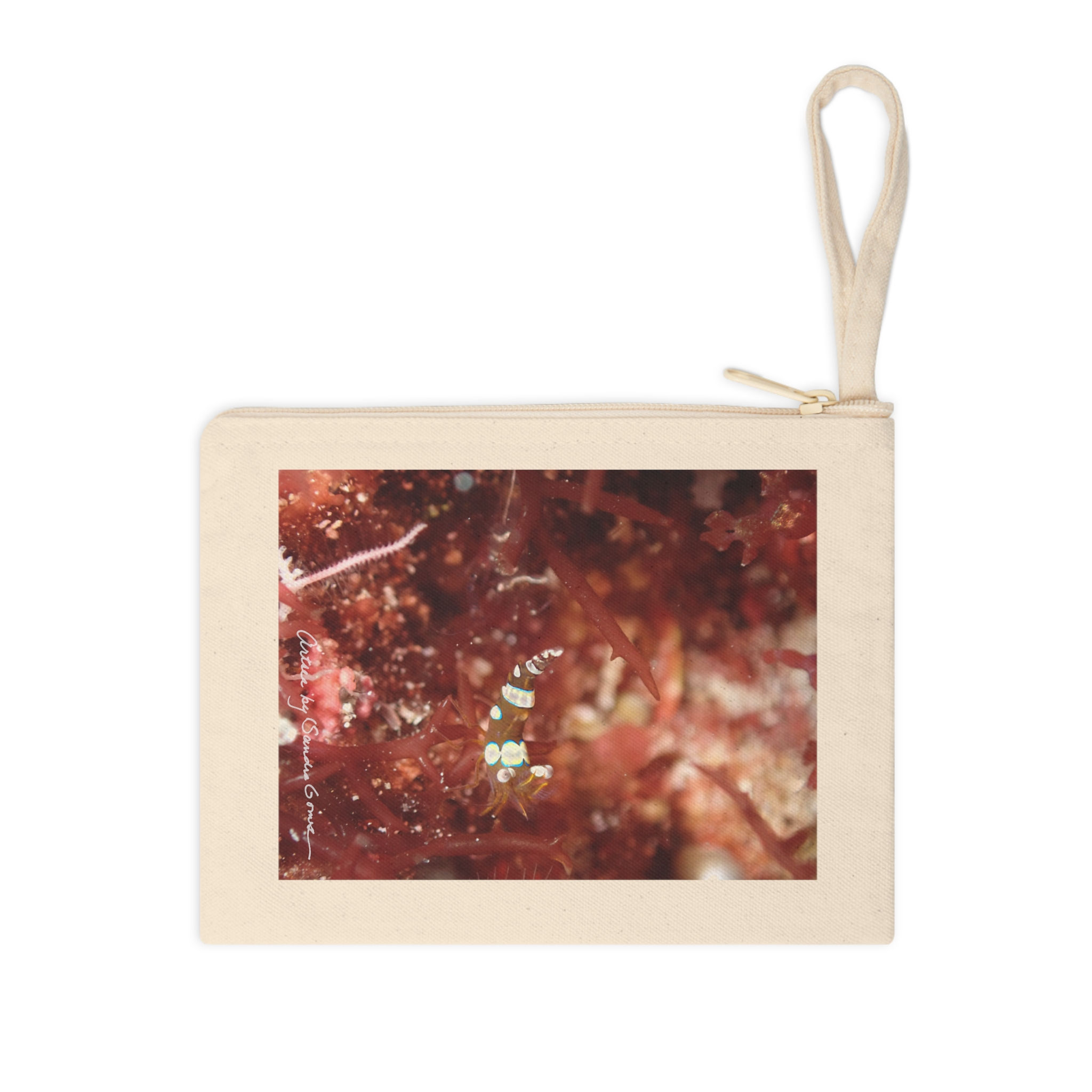 Squat Anemone Shrimp - Accessory Zipper Pouch