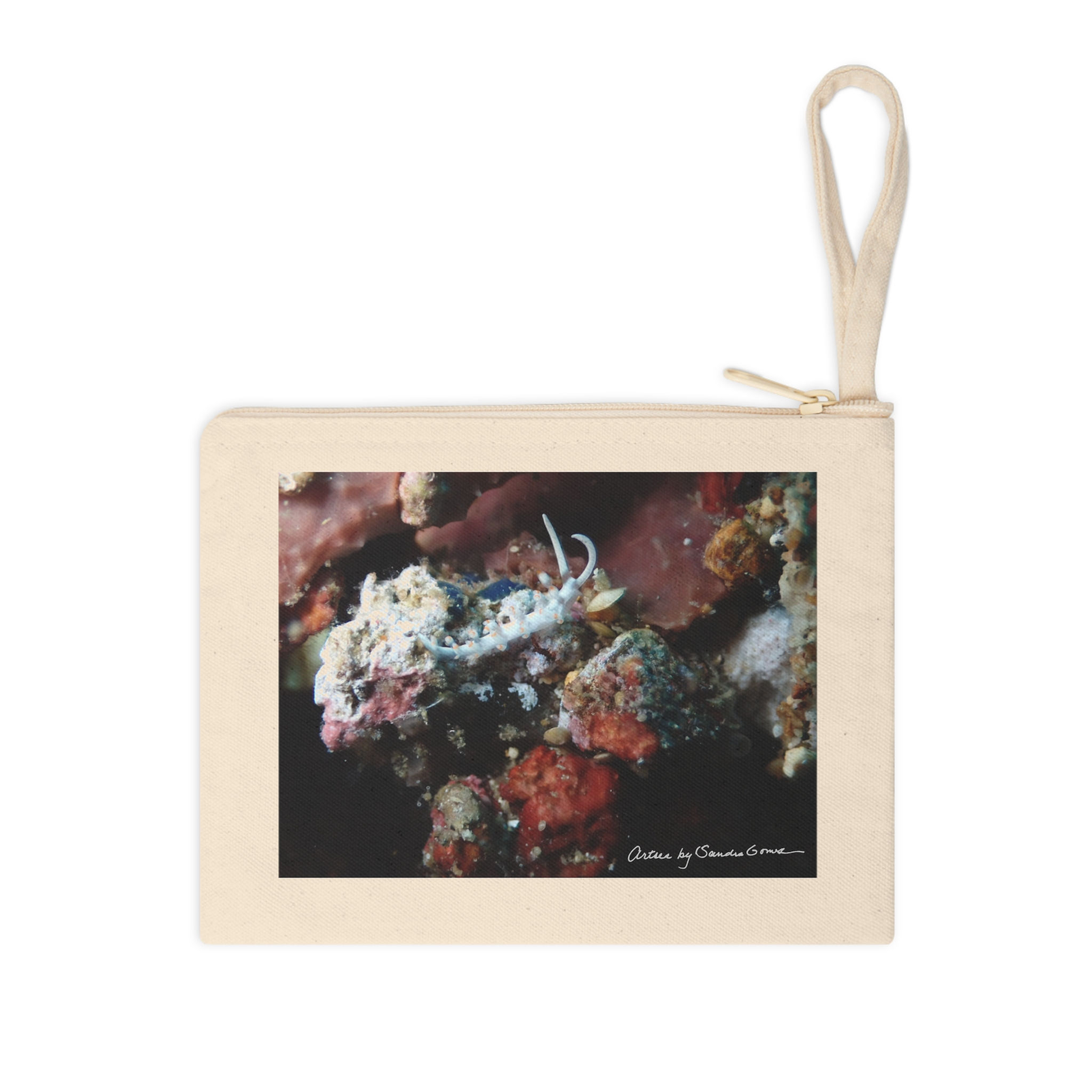 Bicolor Nudibranch - Accessory Zipper Pouch