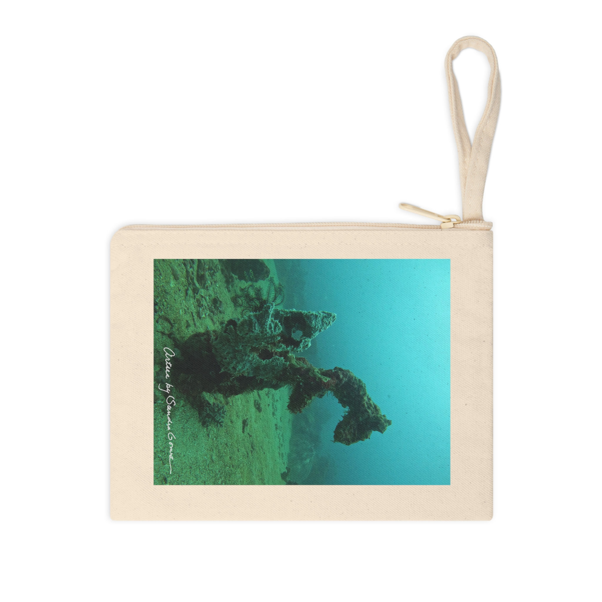 Anchor Sculpture - Accessory Zipper Pouch