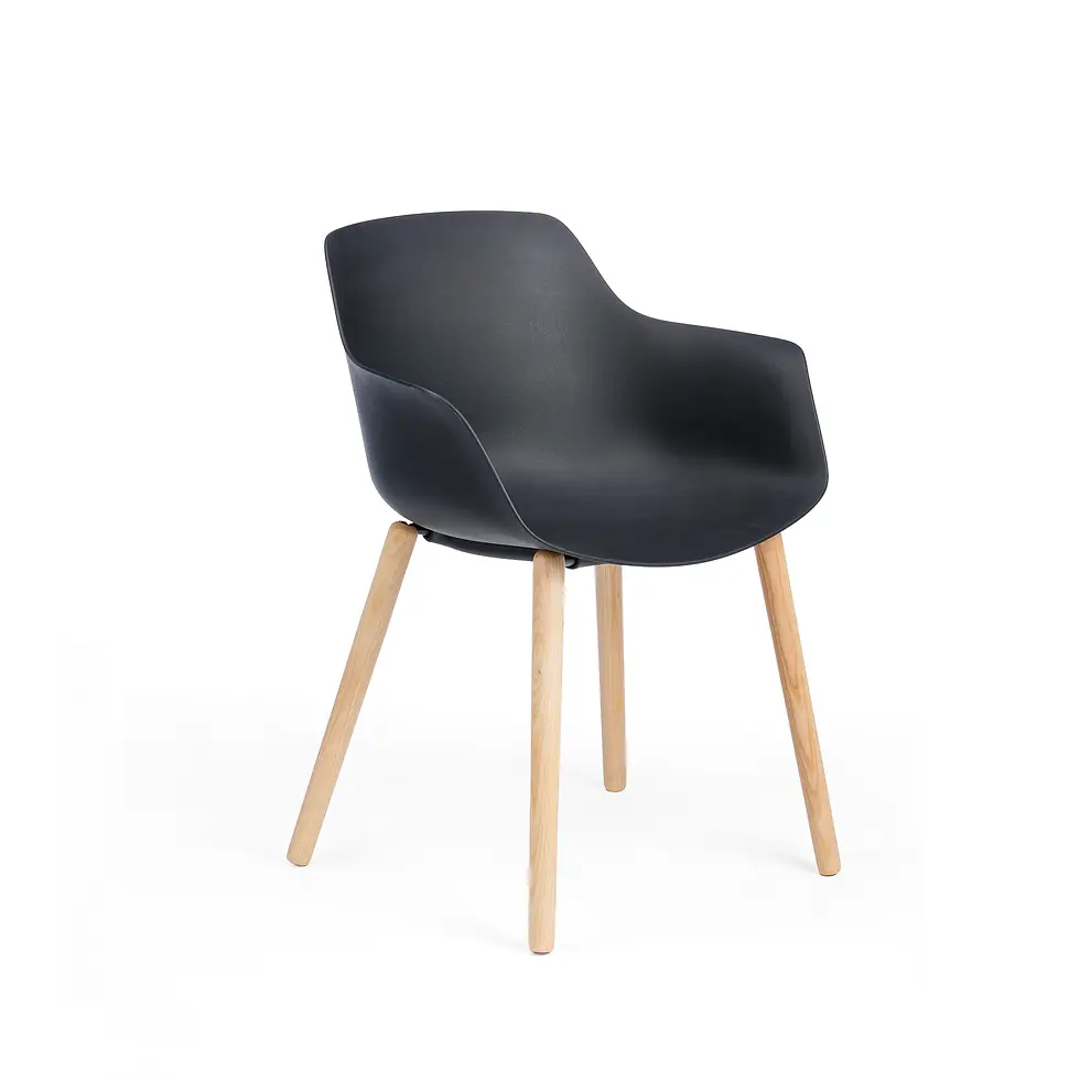 Thumbnail: CS Ola Relax Timber 4-Leg Chair