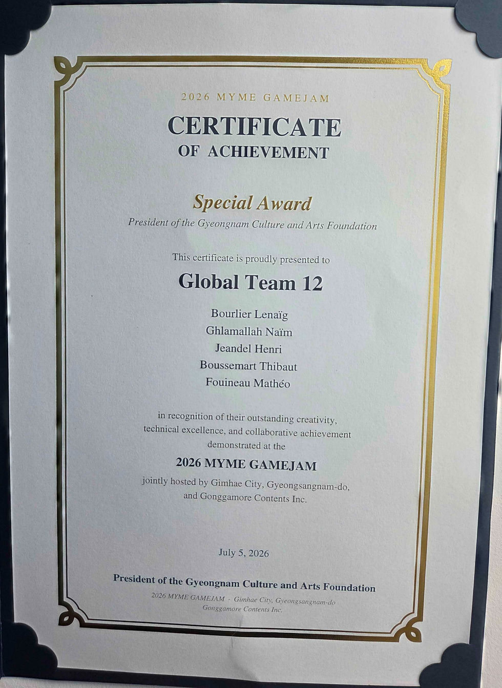 Win Certificate