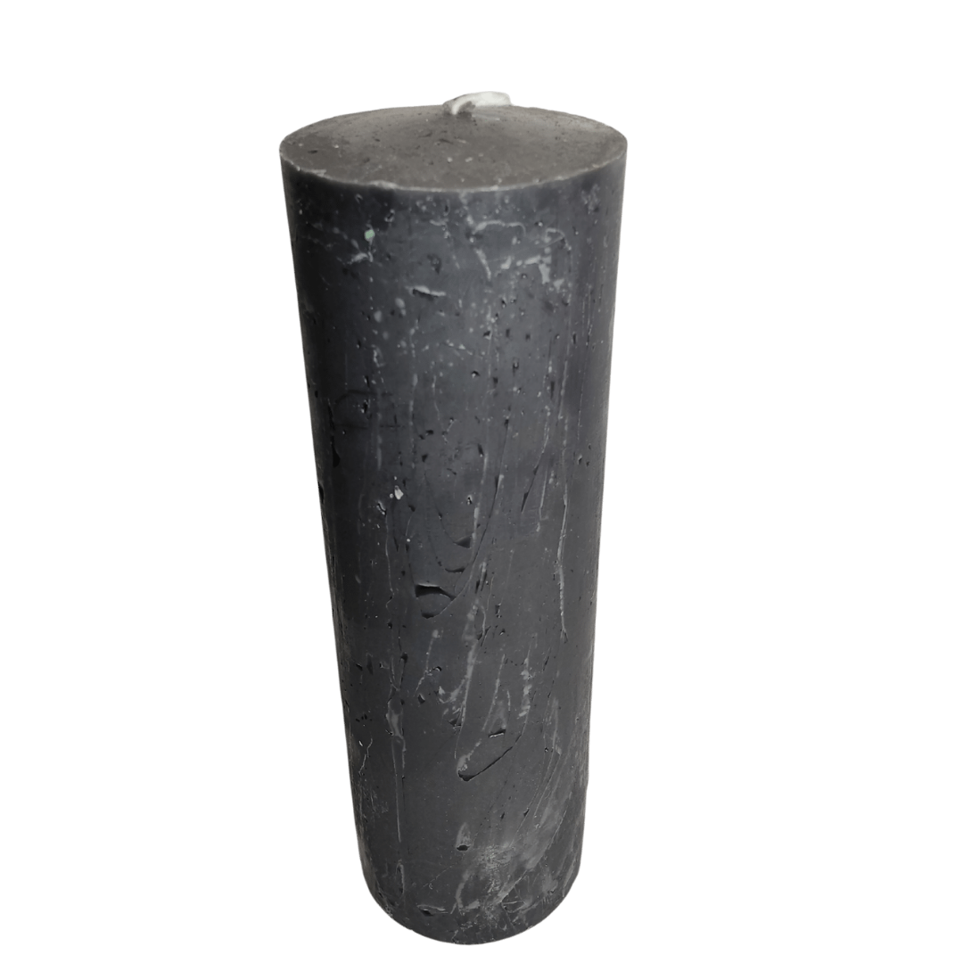 სანთელი შავი (სიმაღლე 20 სმ/დიამეტრი 6.5 სმ)