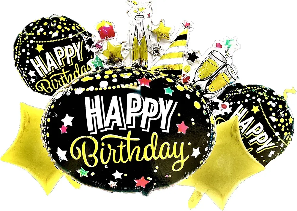 ბუშტების ნაკრები Happy birthday