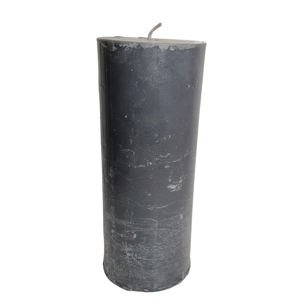  სანთელი შავი (სიმაღლე 15 სმ/დიამეტრი 6.5 სმ)