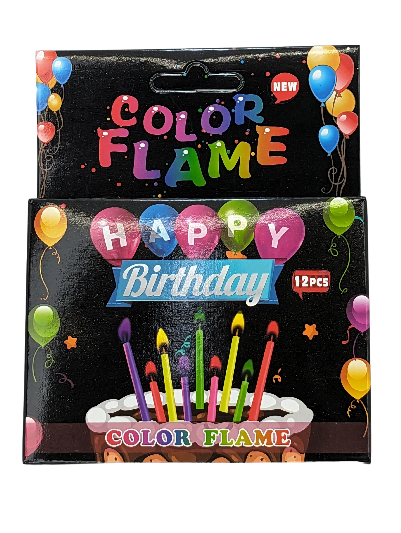 სანთლები ფერადი ნათებით 12 ც