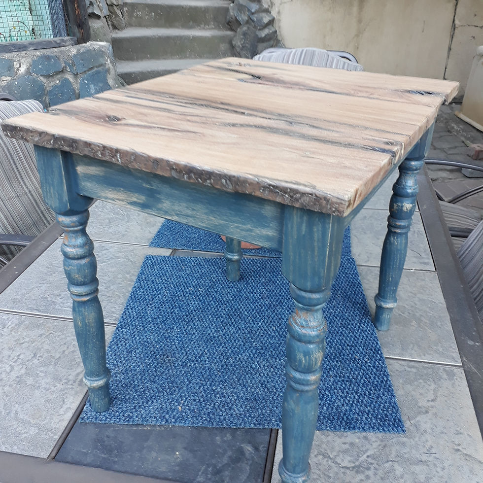 Thumbnail: Sleeperwood and oak side table