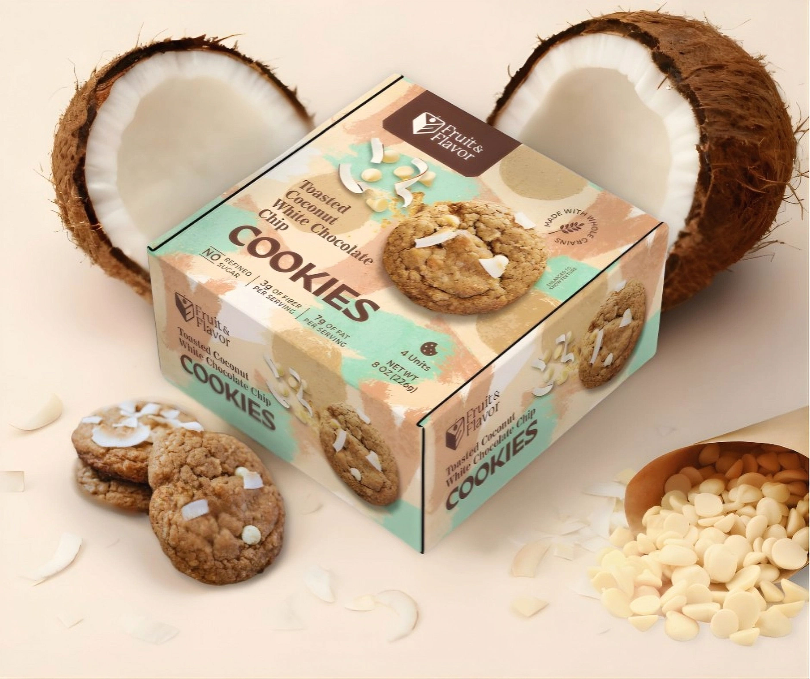 Toasted Coconut White Chocolate Chip Cookies • 4 units