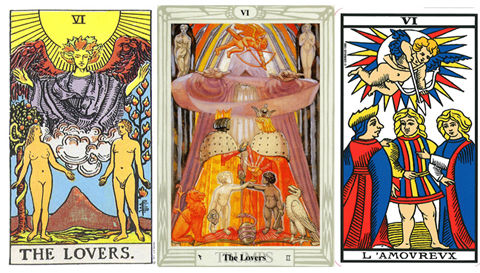 Carta do Tarot - Os Enamorados