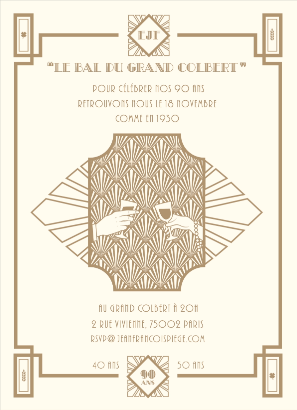 "Le Bal du Grand Colbert" - Invitation Digitale