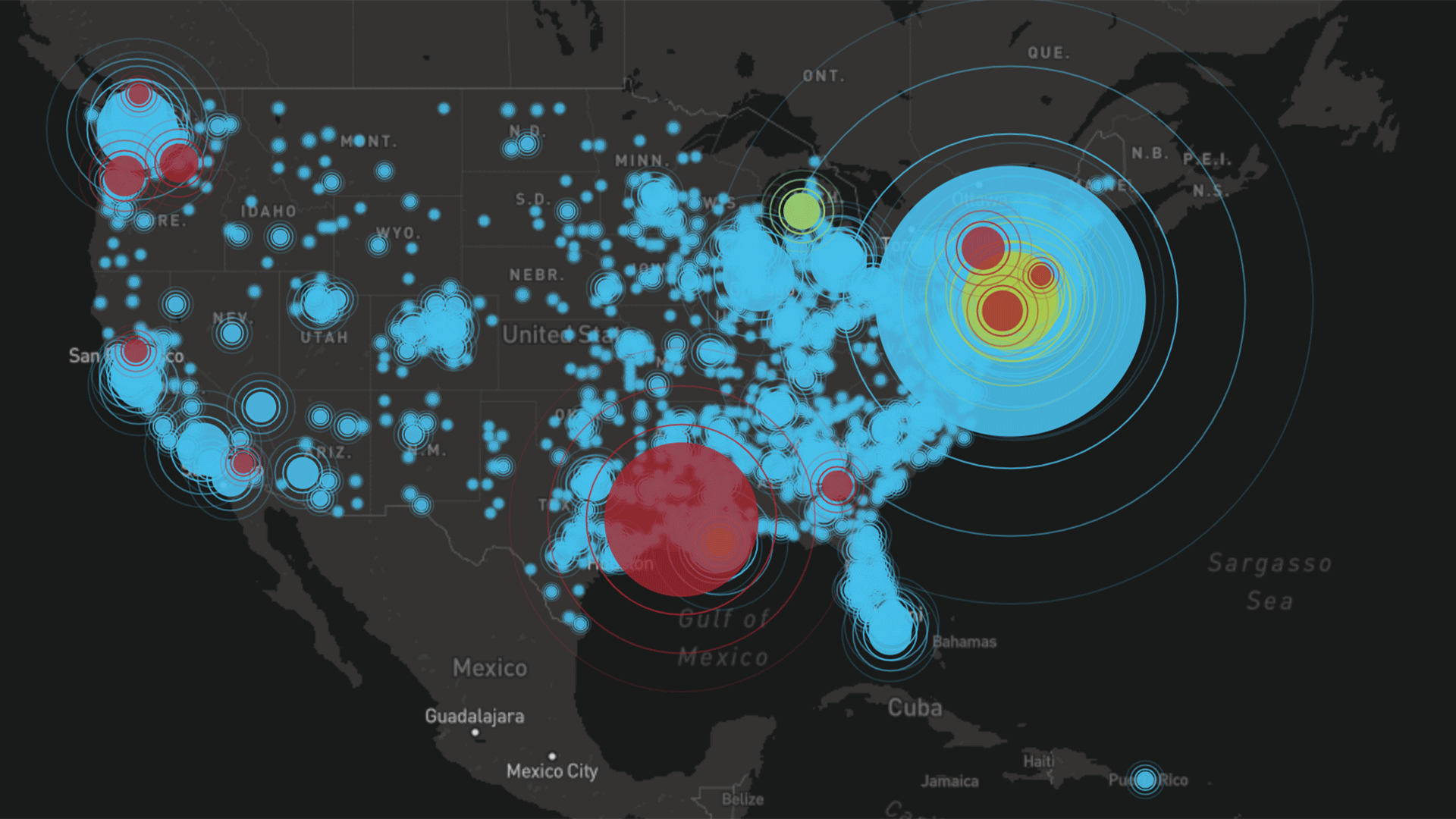 Corona Virus [COVID-9] in the USA - Map 