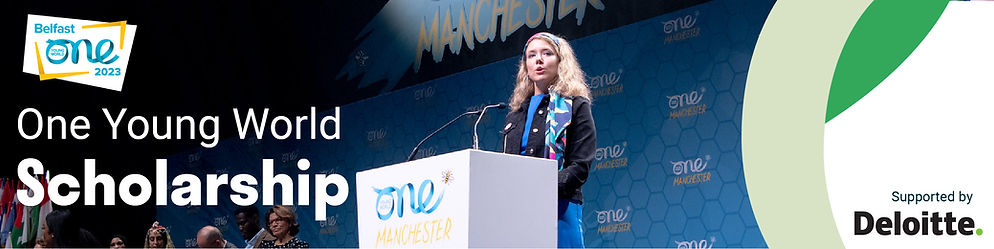 One Young World Deloitte Scholarship 2023 Banner.png