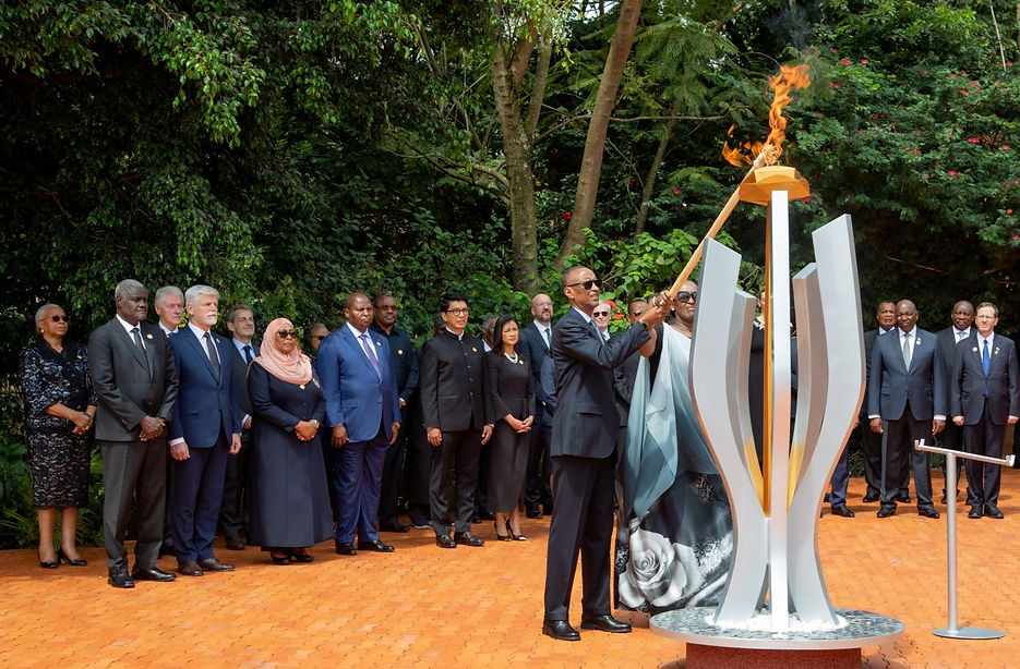 rwandan-president-paul-kagame-lights-a-memorial-flame-at-the-kigali-genocide-memorial 4.7.