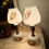Thumbnail: Pair Of Vintage Milk Glass Table Lamps 