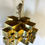 Thumbnail: Mid-Century Cubist Brass Chandelier by Curtis Jere