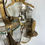 Thumbnail: 1920s Antique Heavy Brass ART DECO Glass Tube Chandelier