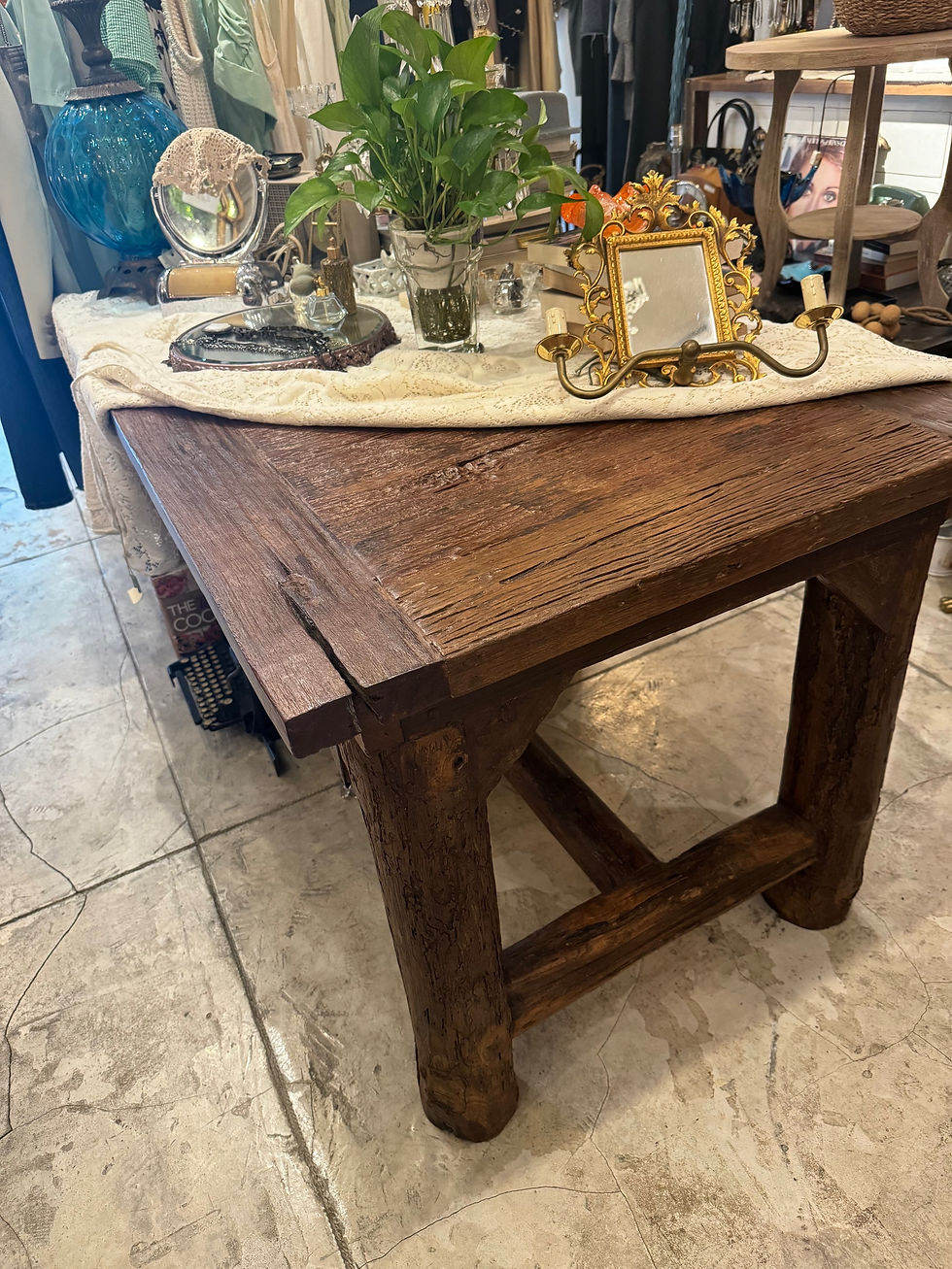 Thumbnail: Old Teak Rectangular Dining Table