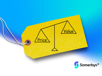 Price tag showing Price Vs Value