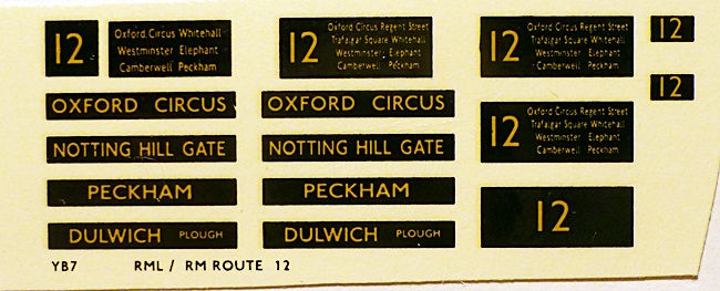 Modern RM/RML  Route 12