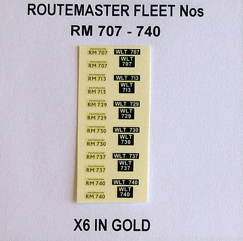 Gold RM 707, 713, 729, 730, 737, 740