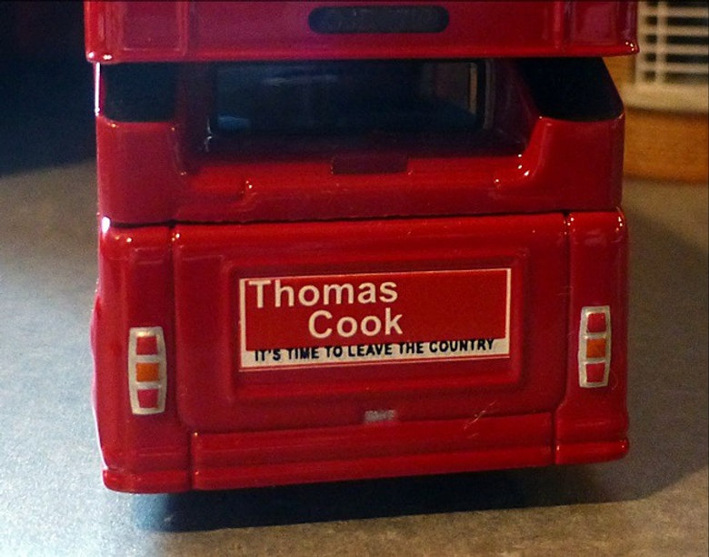 THOMAS COOK REAR ADVERT | LBRT Model Transfers