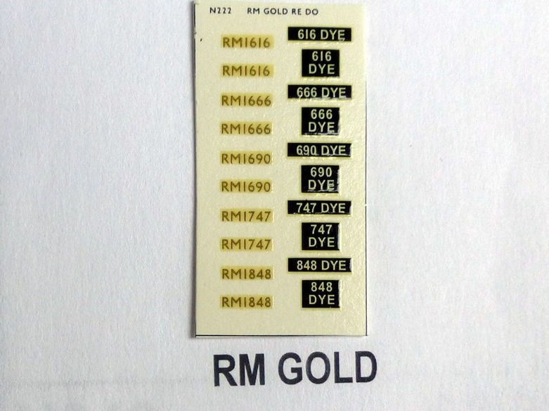 Gold RM1616, RM1666, RM1690, RM1747, RM1848