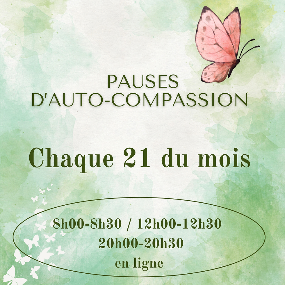 21 octobre jour de l'autocompassion
