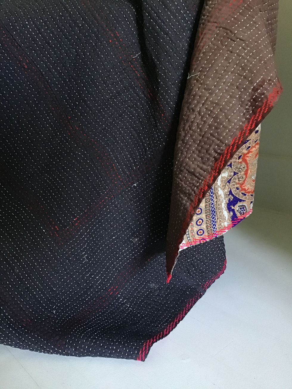 tissu ancien indien/plaid stonewashed/plaid vintage/plaid caravane/plaid vintage caravane/plaid jaun/ jeté de lit indien/Lot