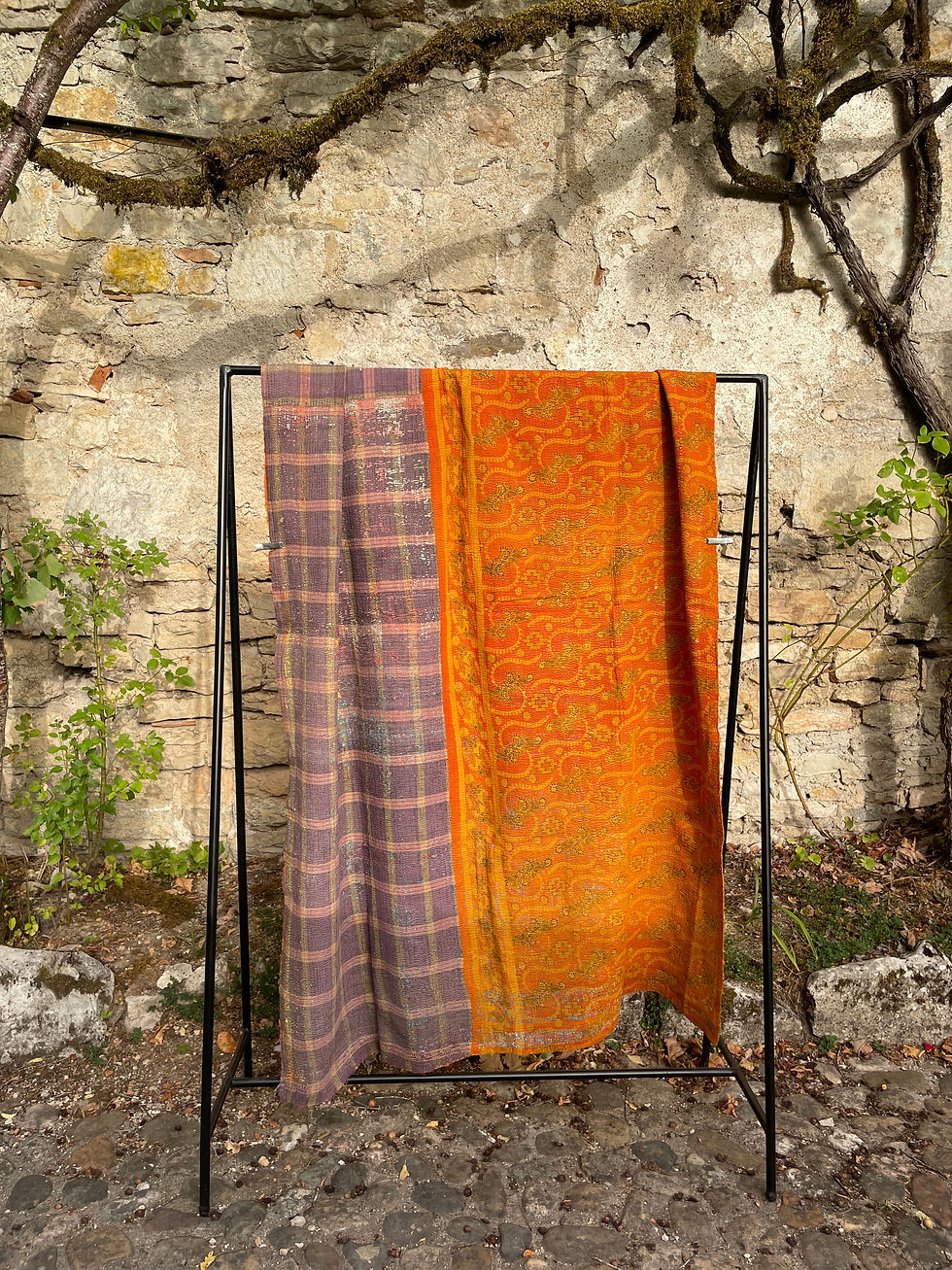 tissu ancien indien/plaid stonewashed/plaid vintage/plaid caravane/plaid vintage caravane/plaid jaun/ jeté de lit indien/Lot