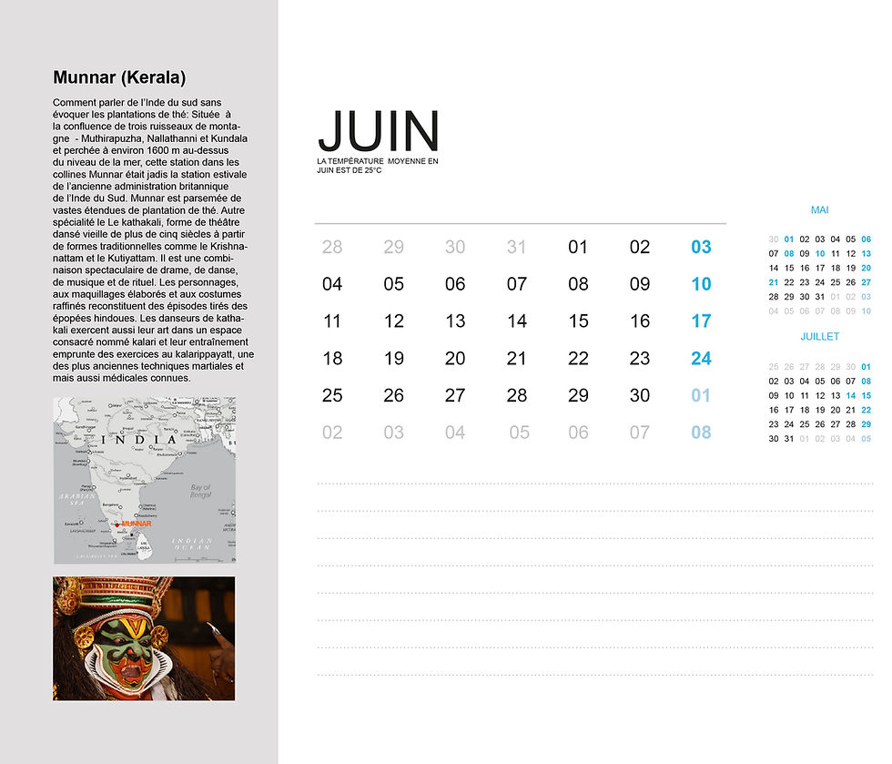 Thumbnail: calendrier/2018/agenda/carte/photos/livre/Inde/sud/itinéraire/carnet/voyage/kerala/bengalore/cochin/planner/librairie/Figeac