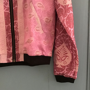 Bomber soie sari indien recyclé