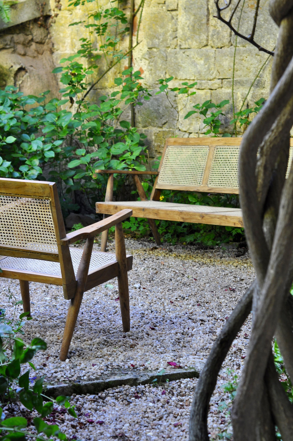 Miniature : banquette bois terrasse/banquette indienne bois/petite table basse bois/banquette bois indienne/table charpoy/table indienne/