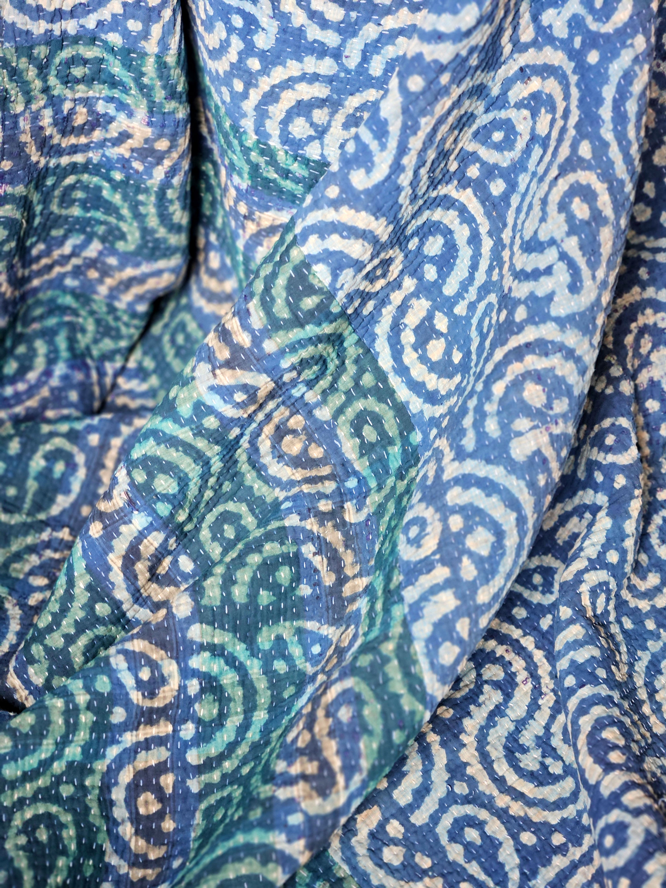 tissu ancien indien/plaid stonewashed/plaid vintage/plaid caravane/plaid vintage caravane/plaid jaun/ jeté de lit indien/Lot